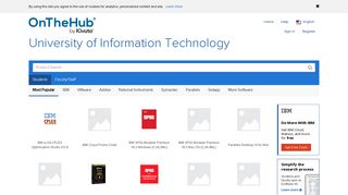 University of Information Technology | Academic ... - OnTheHub