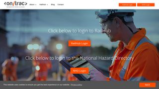 RailHub Login | National Hazard Directory Login | OnTrac