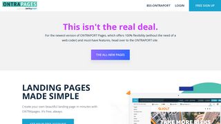 ONTRApages: Landing Pages Made Simple | ONTRAPORT