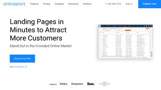 Landing Pages - CRM, Sales, & Marketing | Ontraport®