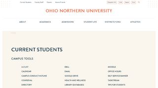 Current Students | Ohio Northern University