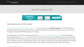 Connect to Onvif IP cameras