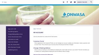 My Account | Onslow Water and Sewer Authority