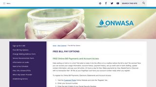 Free Bill Pay Options | Onslow Water and Sewer Authority