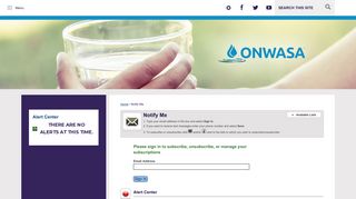 Notify Me - Onslow Water and Sewer Authority