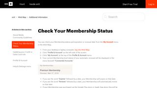 Check Your Membership Status – onX