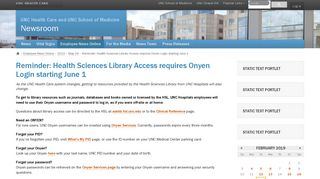 Reminder: Health Sciences Library Access requires Onyen Login ...