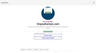 www.Onyourhorizon.com - Alaska/Horizon Intranet Application Login