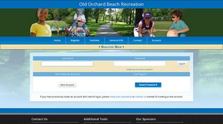 Old Orchard Beach Recreation: Log In