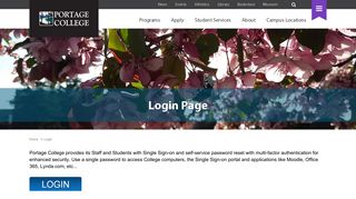 Login Page - Portage College