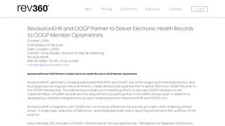 RevolutionEHR and OOGP Partner to Deliver Electronic Health ...