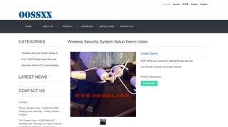 OOSSXX Wireless Security system Install