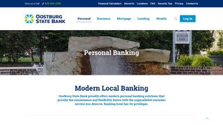 Personal Banking | Oostburg State Bank | Oostburg, Wisconsin
