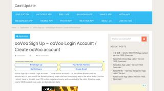 ooVoo Sign Up - ooVoo Login Account / Create ooVoo account