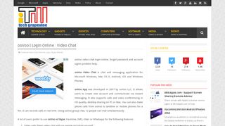 ooVoo | Login Online : Video Chat - iTechWhiz