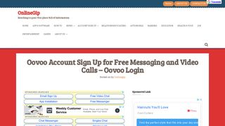 Oovoo Account Sign Up for Free Messaging and Video Calls - OnlineGip