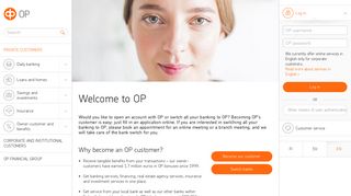Become our customer - OP