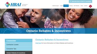 Ontario Rebates & Incentives | HRAI