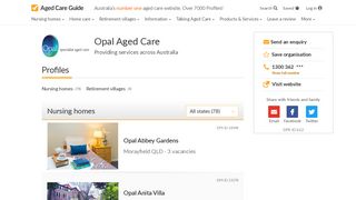 Opal Aged Care - Nursing homes and more - Aged Care Guide