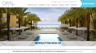 Newsletter Sign-up | Opal Collection Hotels & Resorts