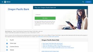 Oregon Pacific Bank: Login, Bill Pay, Customer Service and Care Sign-In