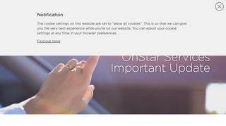 OnStar Europe Ltd: OnStar Service Announcement