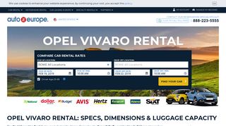 Opel Vivaro Rental: Opel Vivaro Van Rental Specs & Size - Auto Europe