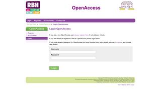 RBH| Login OpenAccess