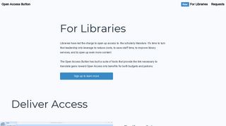 For Libraries - Open Access Button