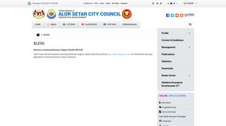 BLESS | Official Portal of Alor Setar City Council (MBAS)