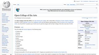 Open College of the Arts - Wikipedia