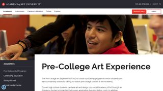 Pre-College Art Experience Program | Academy of Art University
