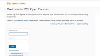 Login - Desire2Learn Open Courses