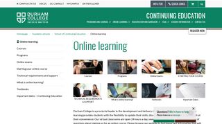 Online learning | Durham College
