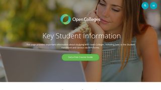 Key Student Information - Open Colleges