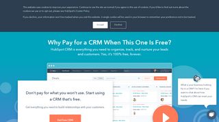 Free CRM for Small Businesses - HubSpot