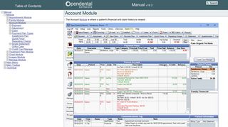 Open Dental Software - Account Module