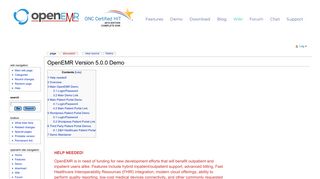 OpenEMR Version 5.0.0 Demo - OpenEMR Project Wiki