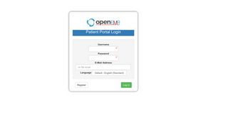 Patient Portal Login - OpenEMR