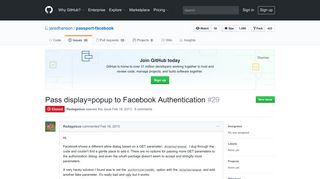 Pass display=popup to Facebook Authentication · Issue #29 ... - GitHub