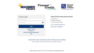 Consumer - Login - Mariner Finance