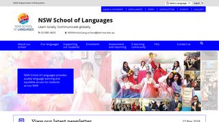 NSW School of Languages: Home