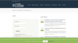 The Open Training College Site Welcome to the MyOTC Learning ...