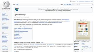 Open Library - Wikipedia
