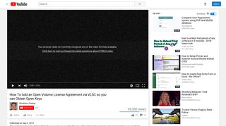 How To Add an Open Volume License Agreement via VLSC so you ...