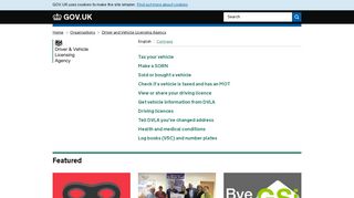 Driver and Vehicle Licensing Agency - GOV.UK