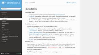 Installation — openmediavault 4.0.0 documentation