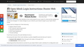 Open-Mesh Login: How to Access the Router Settings | RouterReset