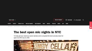 Best nights for open mic at comedy clubs in NYC - Time Out