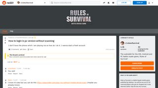 How to login in pc version without scanning : rulesofsurvival - Reddit